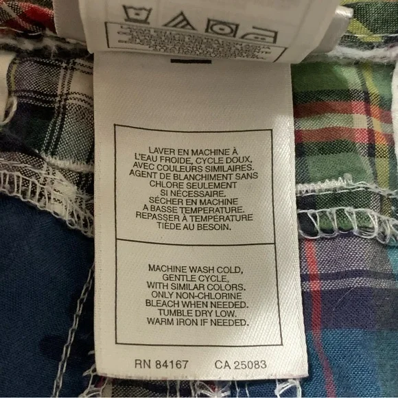 Walt Disney World Mickey Mouse Madras Plaid Shorts Size 34 - Picture 7 of 8